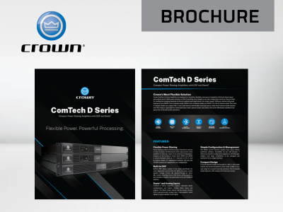 Crown Audio ComTech D Series Brochure